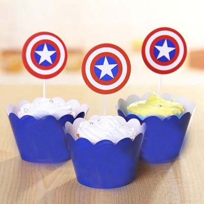 Shop Cake Topper Captain America online | Lazada.com.ph