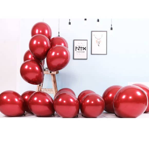 Chrome Balloon Package -- Chrome Red (Double Layer) - Party Decorations ...