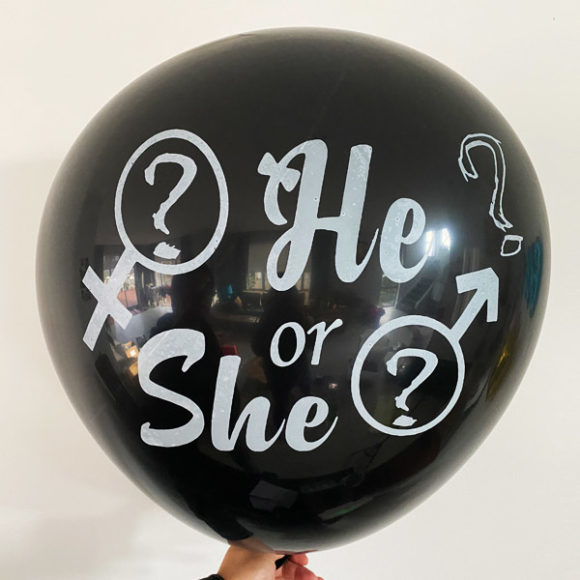 Giant Gender Reveal Balloon He Or She Symbols Balloons4you New