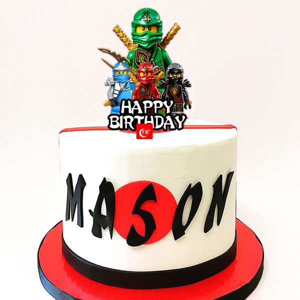 Ninja Face Birthday Cake - Kidd's Cakes & Bakery