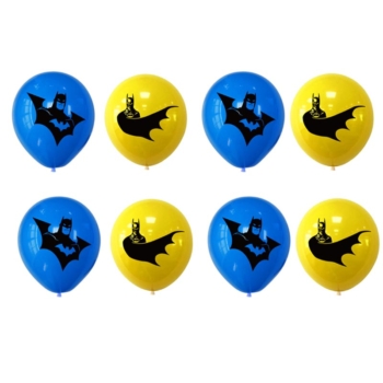 Batman Party Latex Balloons Package 8pcs